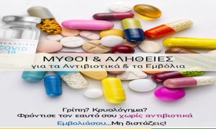 Δελτίο Τύπου Ο.Κ.Π.Α.Π.Α.: Πραγματοποίηση διαδικτυακής Ημερίδας με θέμα: «Μύθοι & Αλήθειες για τα Αντιβιοτικά & τα Εμβόλια»