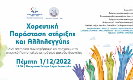 Δελτίο Τύπου Ο.Κ.Π.Α.Π.Α.: «Ημέρα Αγάπης & Προσφοράς – Μουσικοχορευτική Παράσταση Στήριξης & Αλληλεγγύης»